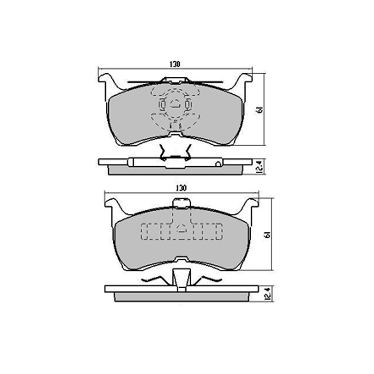 RDA Rear Extreme Disc Brake Pads for Ford Falcon XH UTE, Panel VAN 4/1996-1998