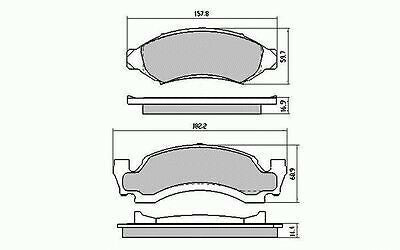RDA Front Disc Brake Pads for Ford Bronco 1971-1987