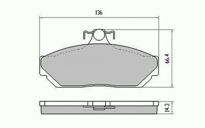RDA Front Disc Brake Pads for Holden Sunbird A9X 1977 - 1978 GIRLOCK ALLY