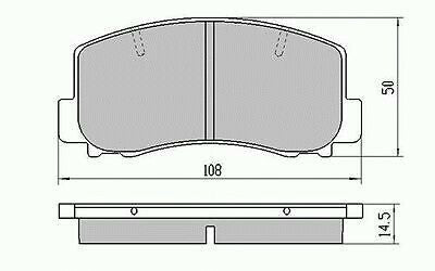 RDA Front Disc Brake Pads for Holden Nova LE LF 1989 - 10/1994 W/PBR BRAND CALIPER