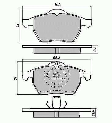 RDA Front Disc Brake Pads for Holden Vectra JR JS JSII 2.0 2.2 2.5 1997-2003