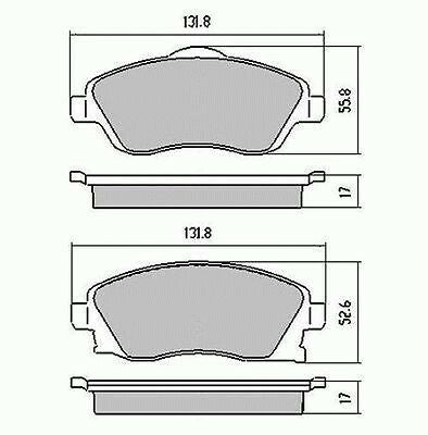 RDA Front Disc Brake Pads for Holden Combo XC VAN 11/2002 - 8/2004