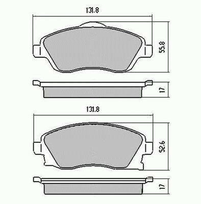 RDA Front Disc Brake Pads for Holden Tigra XC 1.8 9/2005 - ON