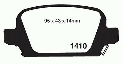RDA Rear Disc Brake Pads for Holden Barina XC 5/2001 - 11/2005