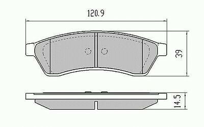 RDA Rear Disc Brake Pads for Holden Epica EP Series2 1.8L 11/2006 - ON