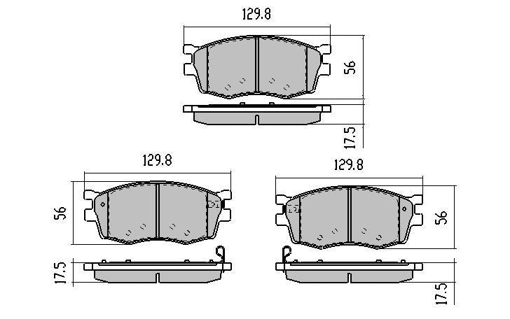 RDA Front Disc Brake Pads for Hyundai i20 1.2 1.4 1.6L 9/2009-Onwards