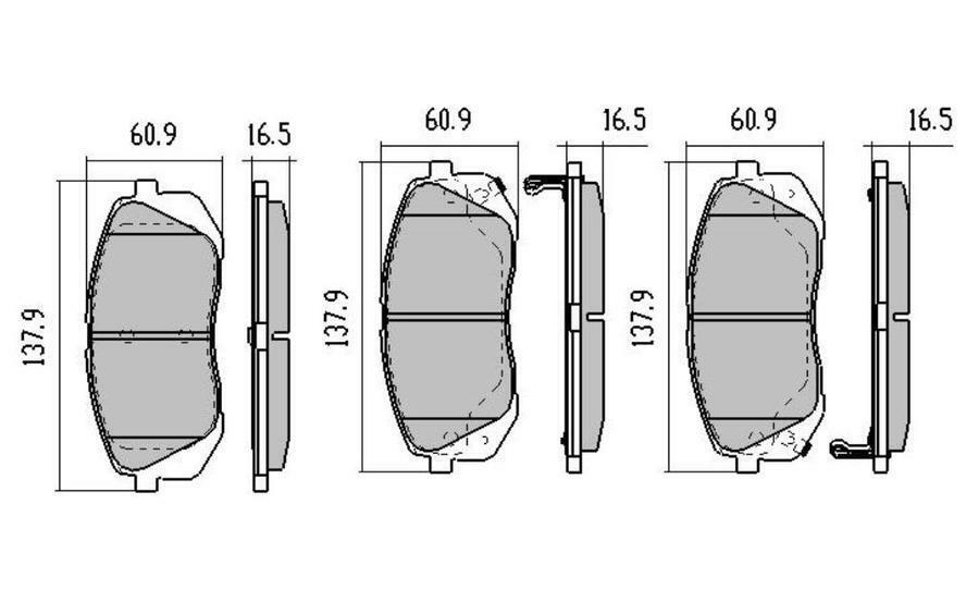 RDA Front Disc Brake Pads for Hyundai i45 2.4L YF 2010-ON
