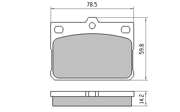 RDA Front Disc Brake Pads for Hyundai Excel HA 3 11/1985 - 1/1988