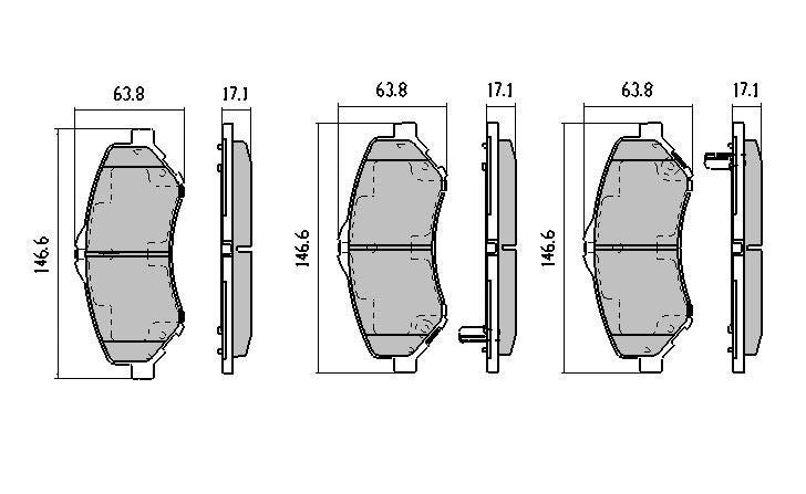 RDA Front Disc Brake Pads for Jeep Wrangler JK 2.8TD 2007-ON