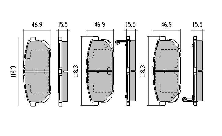 RDA Rear Extreme Disc Brake Pads for Kia Sorento 2.5 Turbo Diesel 10/2006-2010