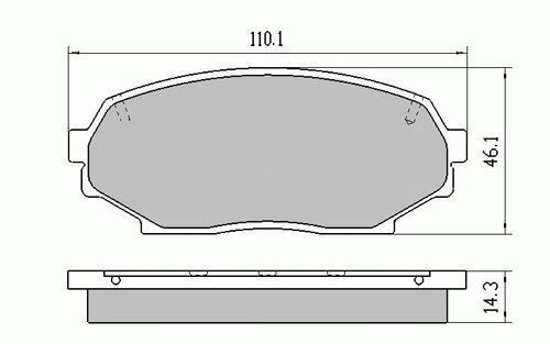 RDA Front Disc Brake Pads for Mazda MX5 1.6 8/1989 - 9/1993