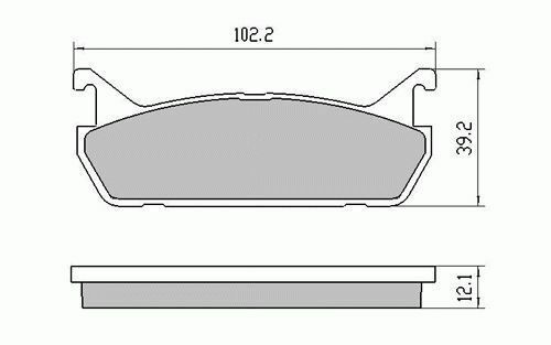 RDA Rear Disc Brake Pads for Mazda MX5 1.6 8/1989 - 9/1993