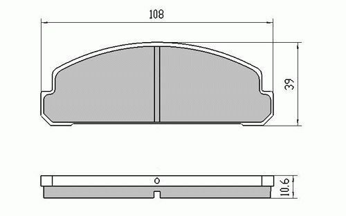 RDA Rear Disc Brake Pads for Mazda RX5 CD23 1976-1979