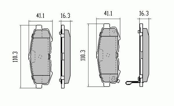 RDA Rear Disc Brake Pads for Mazda MPV LVW 2.5 3.0LTR 2004 - ON