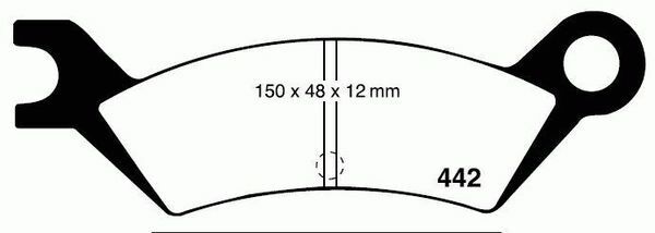 RDA Rear Disc Brake Pads for Mazda 626 GC10 FWD 2/1983-1987