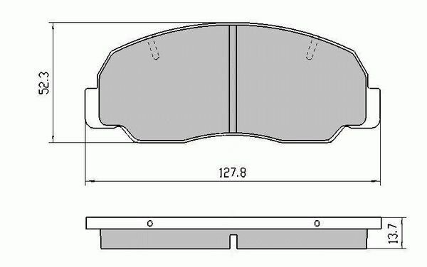 RDA Front Disc Brake Pads for Mazda B Series 2WD B1800 B2000 1980-1985