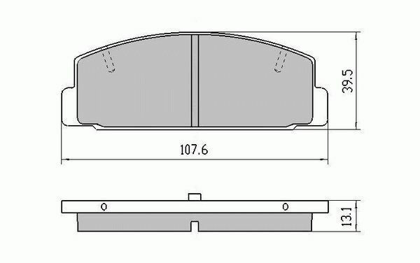 RDA Rear Disc Brake Pads for Mazda RX7 Series 3 SA 22 1983 - 1/1986