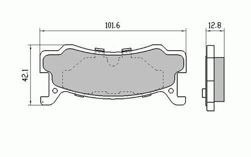 RDA Rear HD Disc Brake Pads for Mazda 323 BG 1.8L DOHC 1990-1994