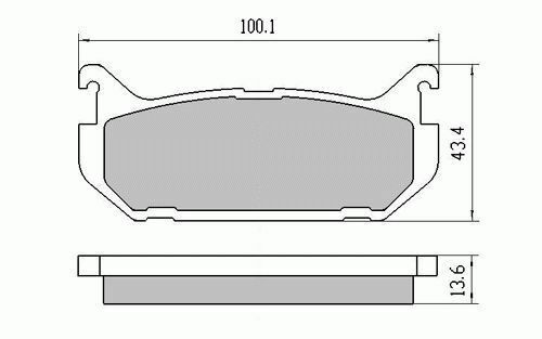 RDA Rear HD Disc Brake Pads for Mazda MX6 GE 9/1992 - 1997