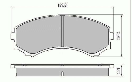 RDA Front HD Disc Brake Pads for Mazda E2200 LWB 10/1999-ON
