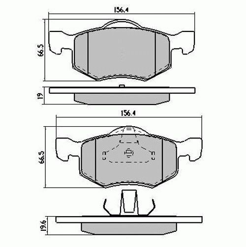 RDA Front HD Disc Brake Pads for Mazda Tribute All Models 3/2001-10/2005