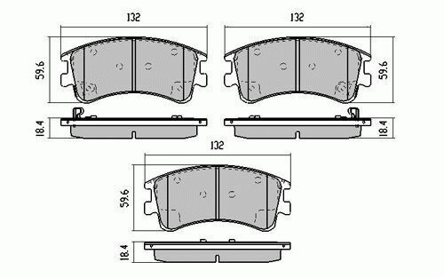 RDA Front HD Disc Brake Pads for Mazda 6 GY Wagon 2.3 Litre 8/2002 - 7/2007