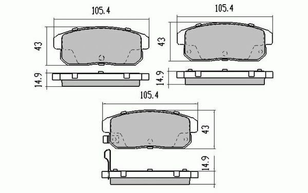 RDA Rear HD Disc Brake Pads for Mazda RX8 All 7/2003-Onwards