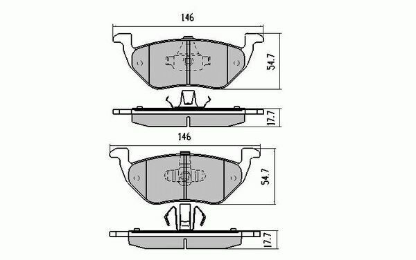 RDA Rear HD Disc Brake Pads for Mazda Tribute 2.3 2WD 11/2005 - Onwards