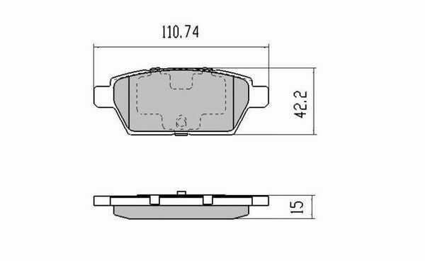 RDA Rear HD Disc Brake Pads for Mazda 6 GG MPS 2.3 Turbo 12/2005-7/2007
