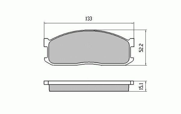 RDA Front HD Disc Brake Pads for Mazda E1800 E2000 E2200 SWB 11/1996-9/1999