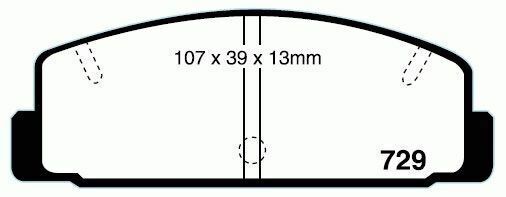RDA Rear HD Disc Brake Pads for Mazda RX7 Series 6 FD103 2.6L 4/1992 - 12/1998