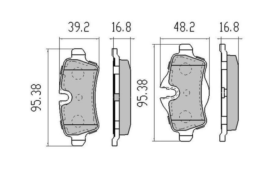 RDA Rear Extreme Disc Brake Pads for Mini Cooper S 1/2007-ON
