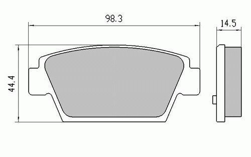 RDA Rear Disc Brake Pads for Mitsubishi Galant HG HH 9/1990 - 1993