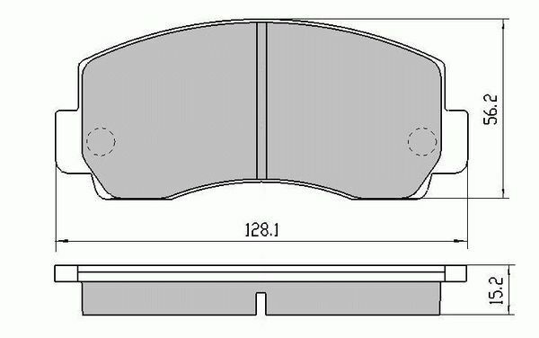 RDA Front Disc Brake Pads for Mitsubishi Pajero NA NB LWB 1983-9/1987