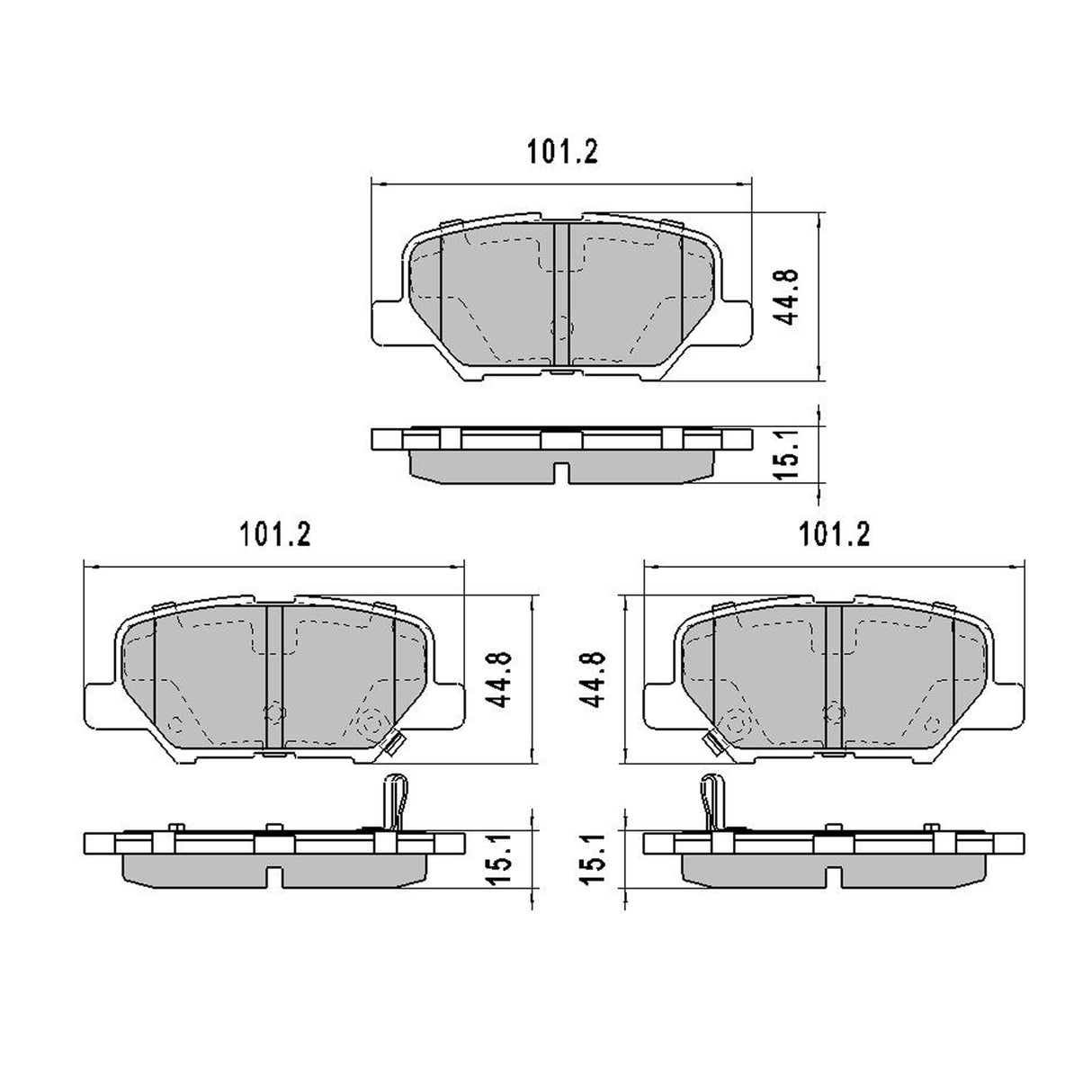 RDA Rear Disc Brake Pads for Mitsubishi ASX 2.3L 2013 - Onwards