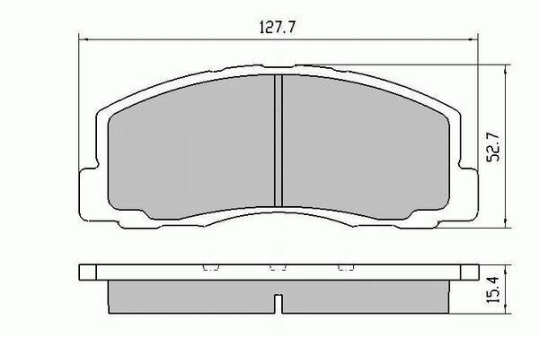 RDA Front Disc Brake Pads for Mitsubishi Cordia AC Non Turbo 12/1985-7/1989