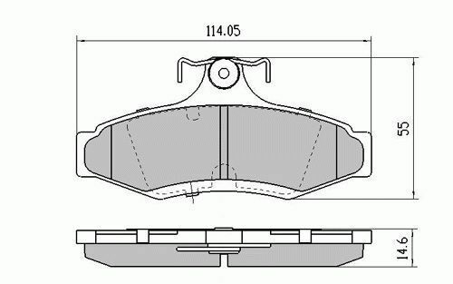 Rear RDA HD Disc Brake Pads for MITS Magna TS VS Wagon ABS 3/1994-ON PBR