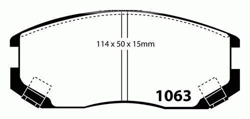 RDA Front Extreme Disc Brake Pads for Mitsubishi Mirage CE 1500 7/1996-8/2004