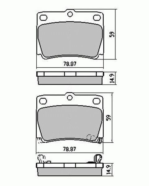 Rear RDA EXTEME Disc Brake Pads for Mitsubishi Challenger PA PB 1998-2009