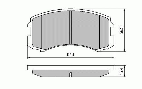 RDA Front Extreme Disc Brake Pads for MIT Lancer CG CH ES2 Sedan 7/2002-9/2007