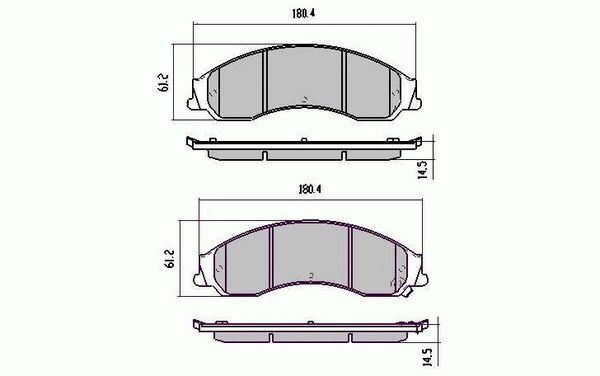 RDA Front Extreme Disc Brake Pads for Mitsubishi 380 9/2005-Onwards