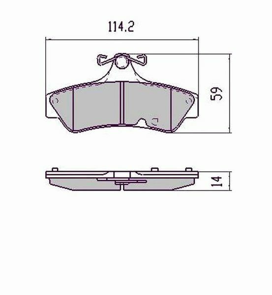 RDA Rear Extreme Disc Brake Pads for Mitsubishi 380 9/2005-Onwards
