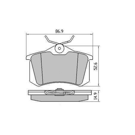 RDA Rear Brake pads for MG MGZS 1.5L FWD Soul & Excite SUV 11/2017-On