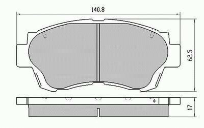 RDA Front Disc Brake Pads for Toyota Celica ST204 11/1993 - 8/1999
