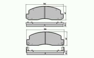 RDA Front Disc Brake Pads for Toyota Coaster BB40 HZB40 HZB50 1/1993 -ON