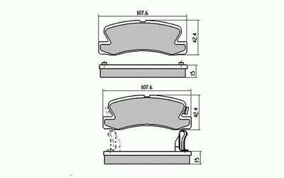 RDA Rear Disc Brake Pads for Toyota Camry VCV10 VDV10 SDV10 11/1992-6/97