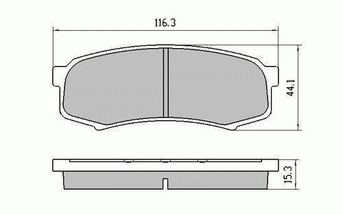 RDA Rear Heavy Duty Disc Brake Pads for Toyota FJ Cruiser 4.0 V6 2010-Onwards