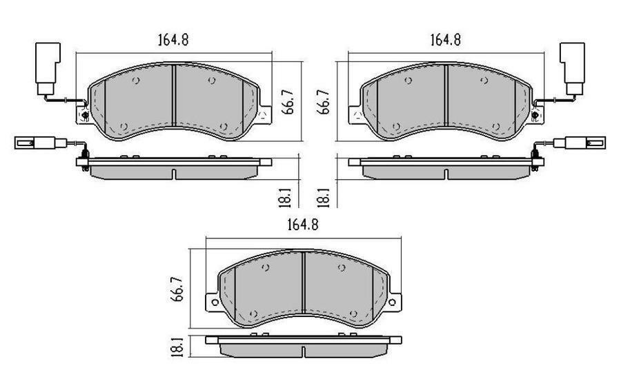 RDA Front Extreme Disc Brake Pads for Volkswagen Amarok AG ABS 2009-ON