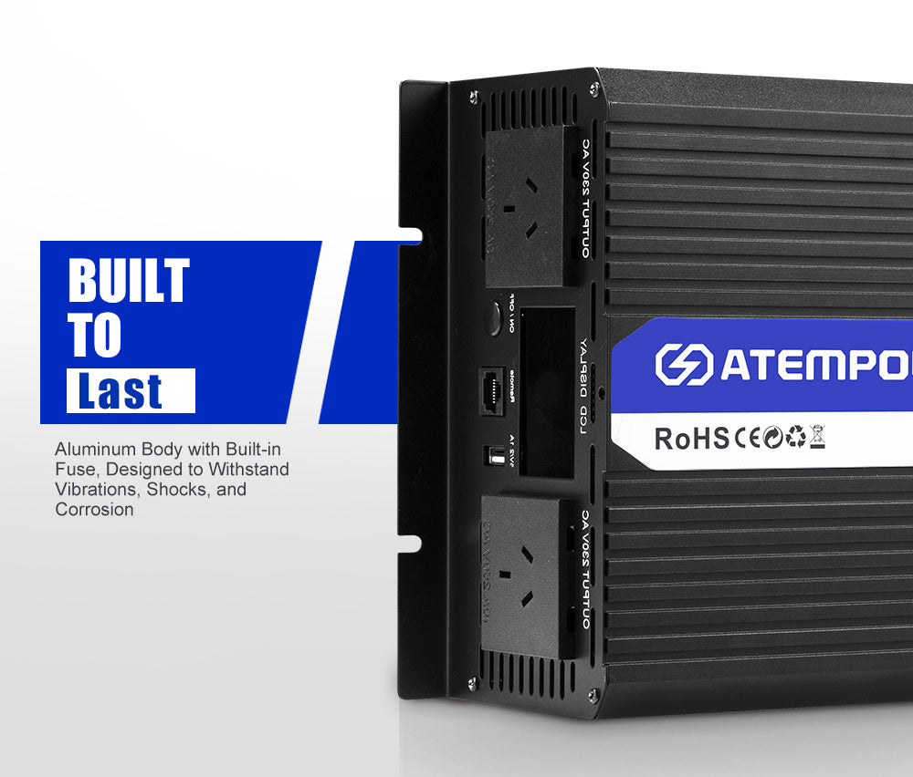 Atem Power Pure Sine Wave Power Inverter 12V to 240V 3000W/6000W Camping Car Boat