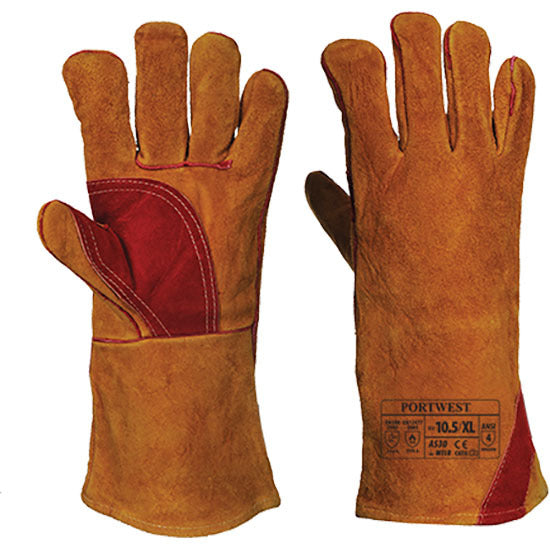 Welding Gauntlet Brown XL Regular